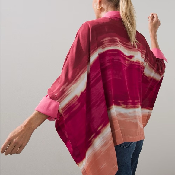 Chico’s Brand New Ombre Woven Poncho - Picture 4 of 12